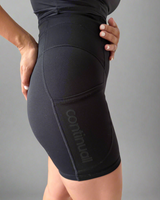 Continuall postpartum mini short with lower back support panels