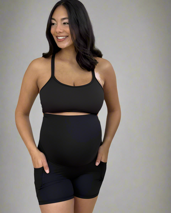 Continuall maternity mini shorts that grow with your bump