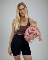 Continuall postpartum mini compression shorts in soft, breathable fabric