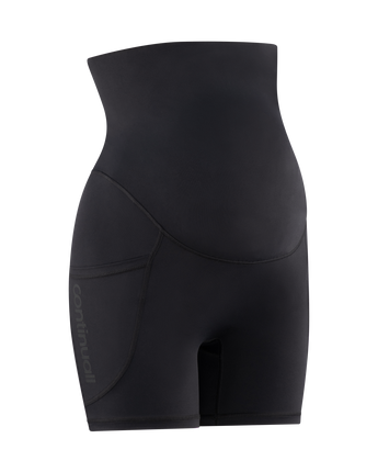Continuall pregnancy compression mini short, angle view