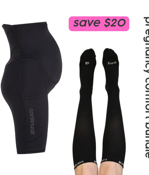 Pregnancy Comfort Bundle - pregnancy shorts & compression socks